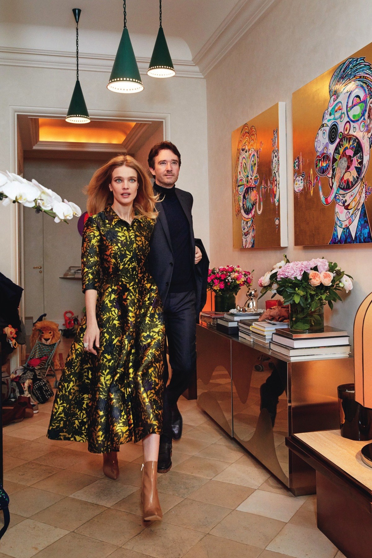 Natalia Vodianova showed her family and luxury apartments in Paris