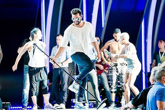 Ricky Martin performed at the opening of the 