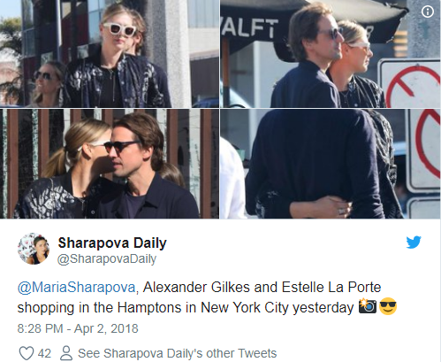 Maria Sharapova spotted wearing ring on wedding finger during walk with ...
